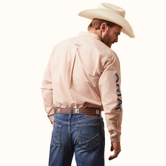 Ariat Pro Series Team Shay Fitted men’s shirt back view