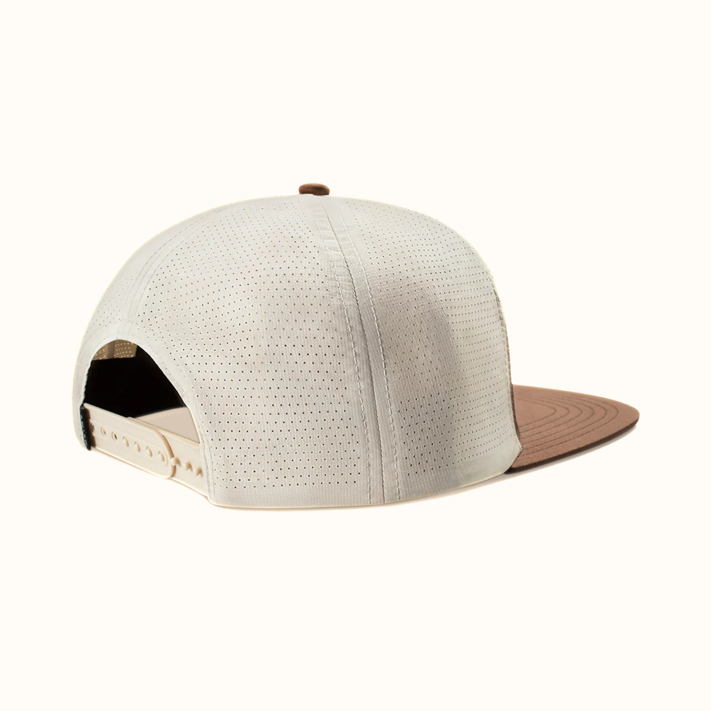 Ariat Shield Patch Snapback Cap Brown Khaki rear view