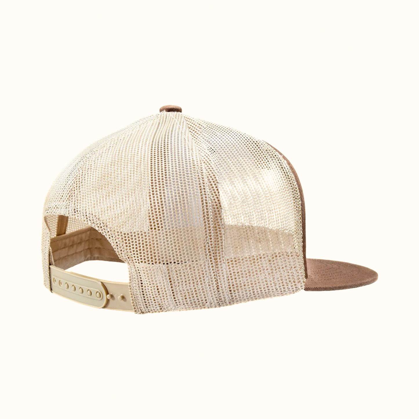 Ranch Craft Originals Buckle Patch Snapback Cap Brown rear view