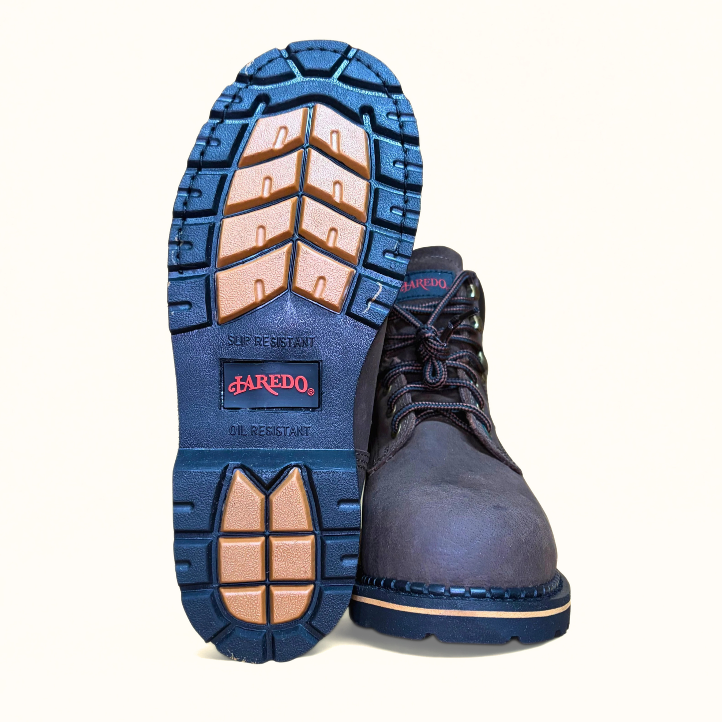 Laredo Hub & Tack Steel Toe Boot outsole tread detail