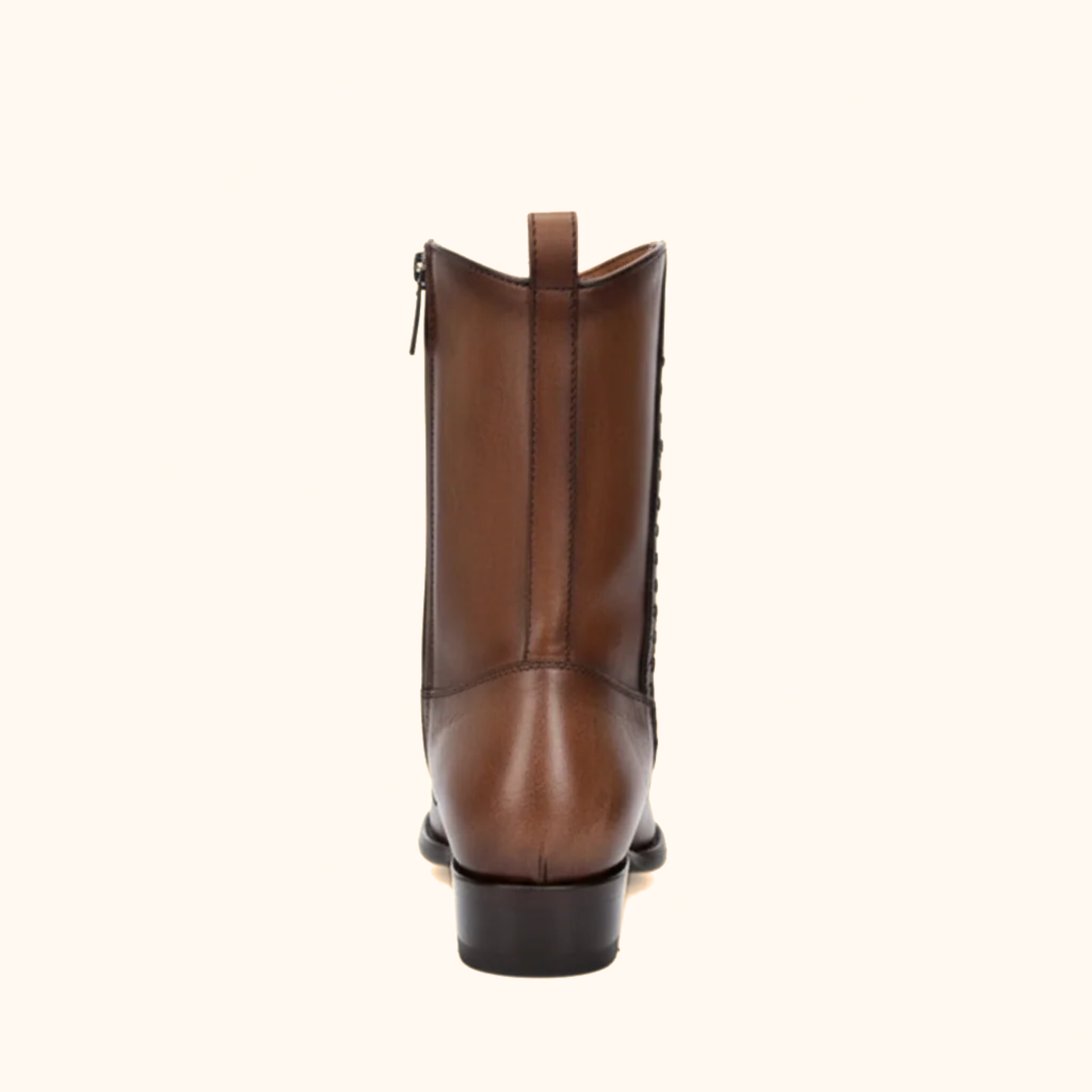 Cuadra Maple Woven Narrow Square Toe Western Boot rear view