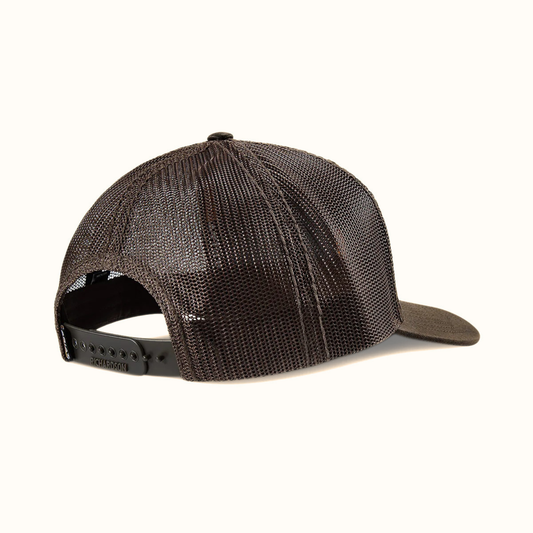 Ariat Work Hard Live Free Snapback Cap Brown rear view