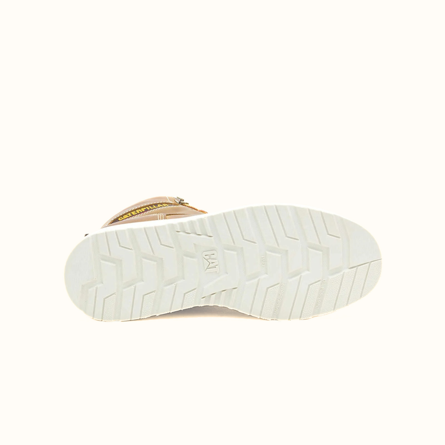 CAT Reclaimer work boot outsole tread view