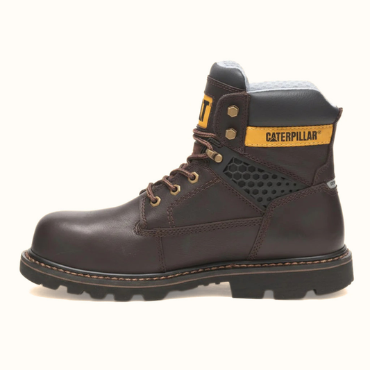 Side profile view of CAT Structure Cool Composite Toe Work Boot