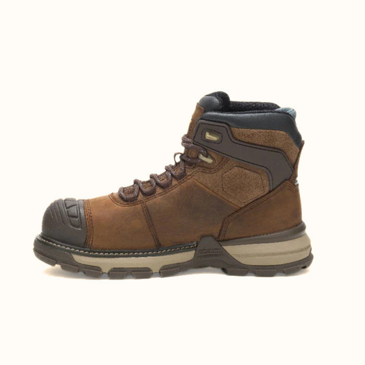 CAT Excavator Superlite WP TX CCT Work Boot brown side view