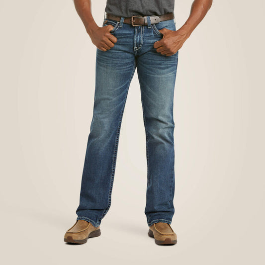 Ariat M7 Rocker Stretch Coltrane stackable straight leg jeans front view