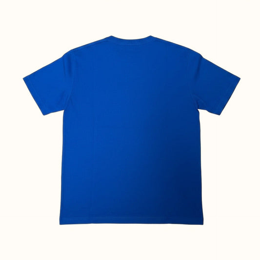 CAT Tough Cut Short Sleeve Pocket Tee back view in blue
