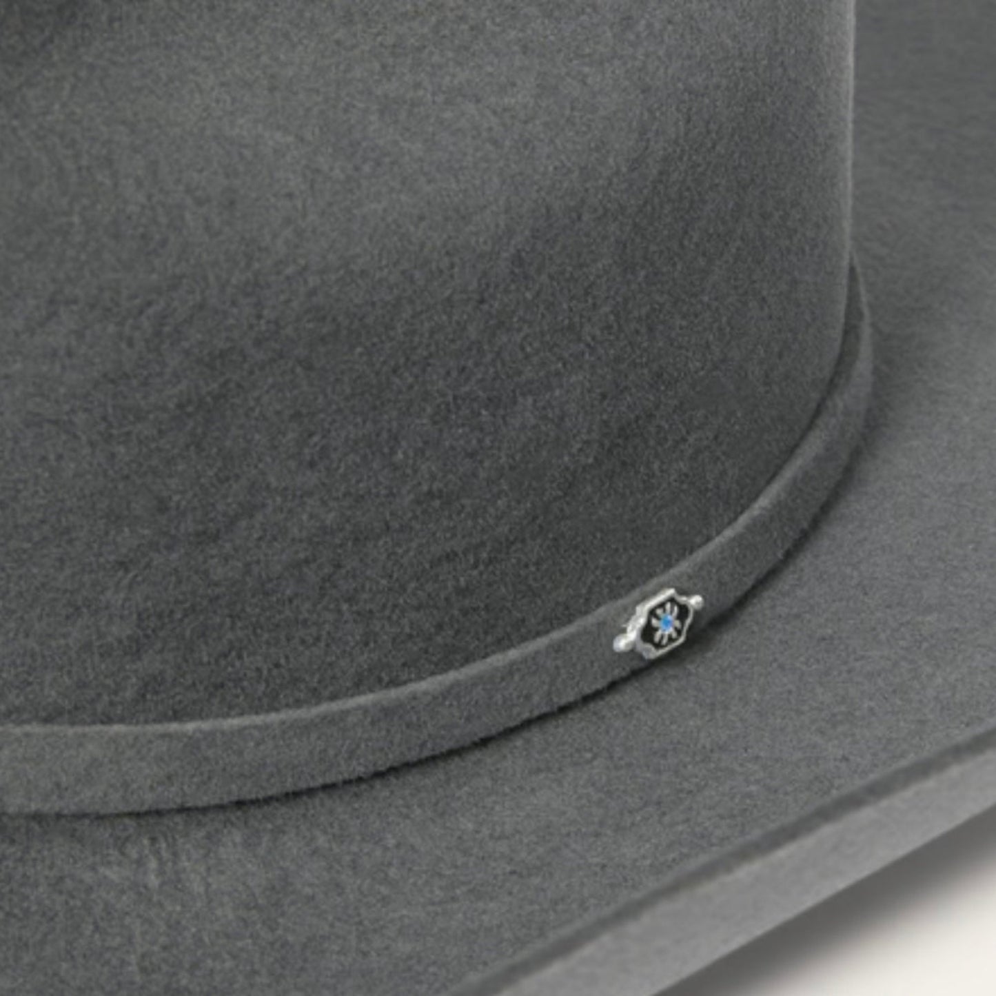 Close-up detail of brim and felt finish