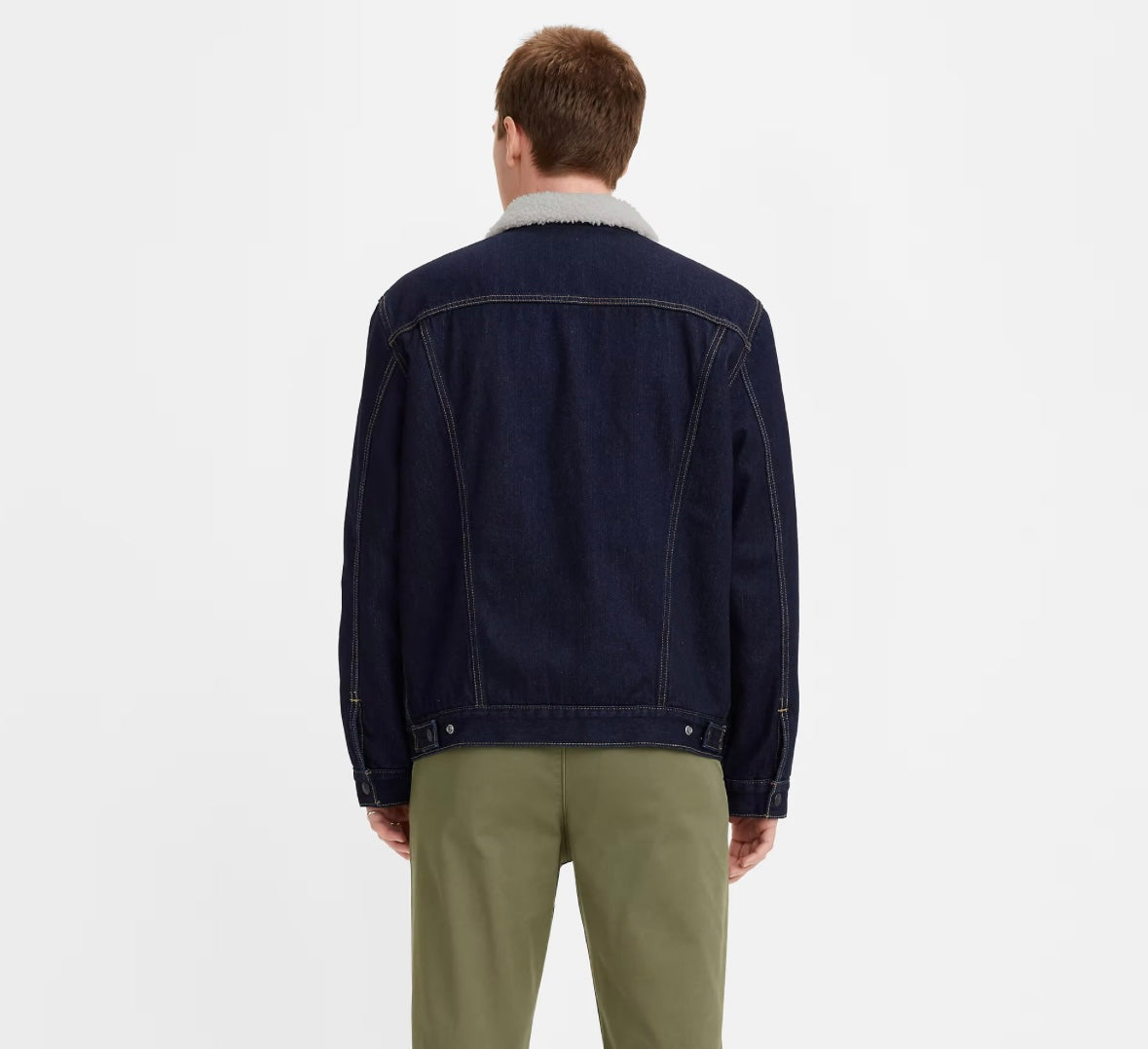 Back view of Levi’s Sherpa Trucker Jacket
