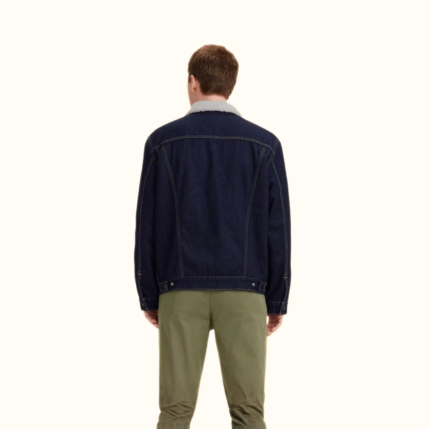 Back view of Levi’s Sherpa Trucker Jacket