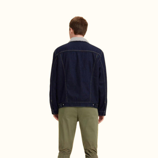 Back view of Levi’s Sherpa Trucker Jacket