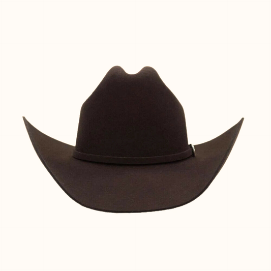 Stetson Brenham 4X Chocolate wool cowboy hat front view