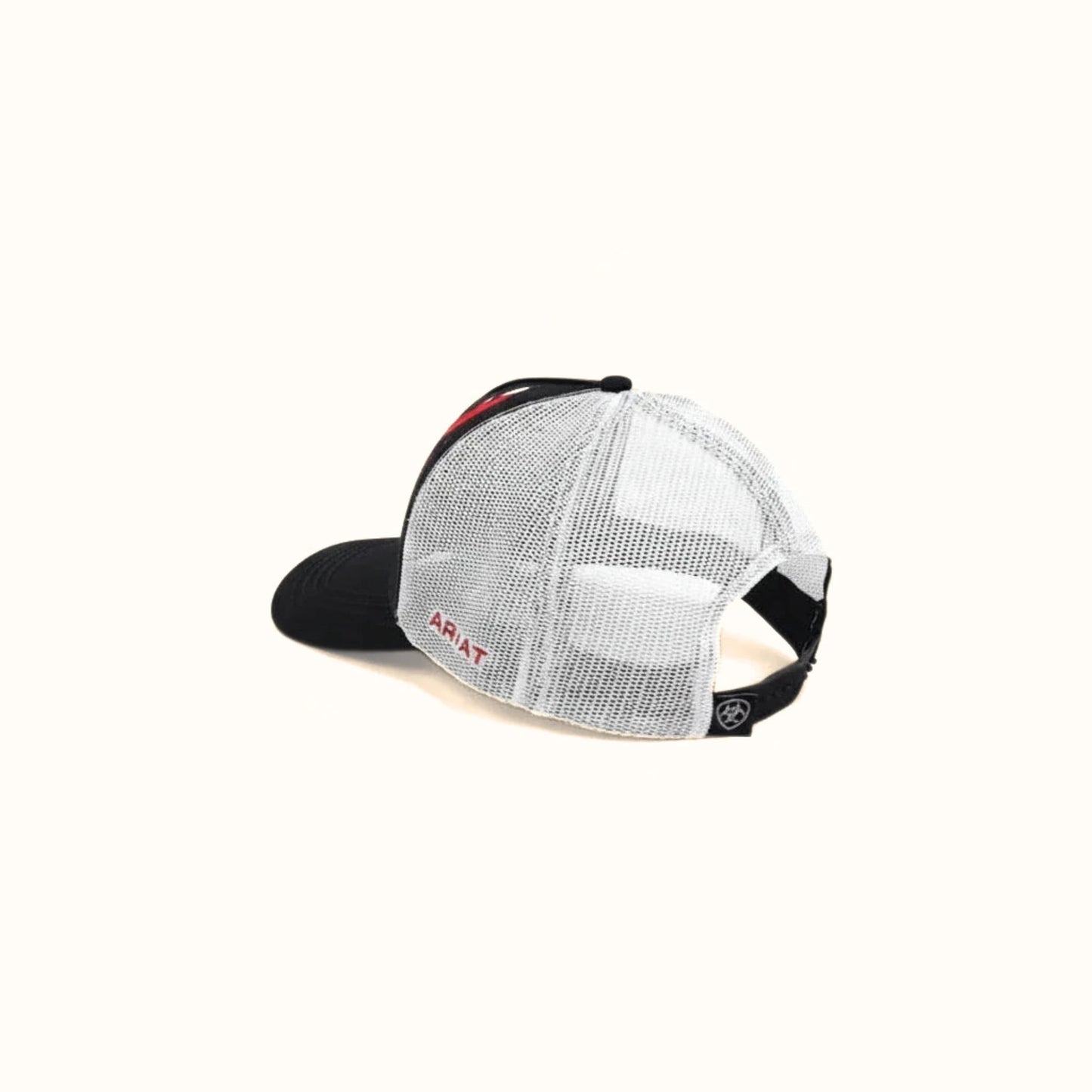 Ariat Wing Cutout Mexico Flag trucker cap back angle view