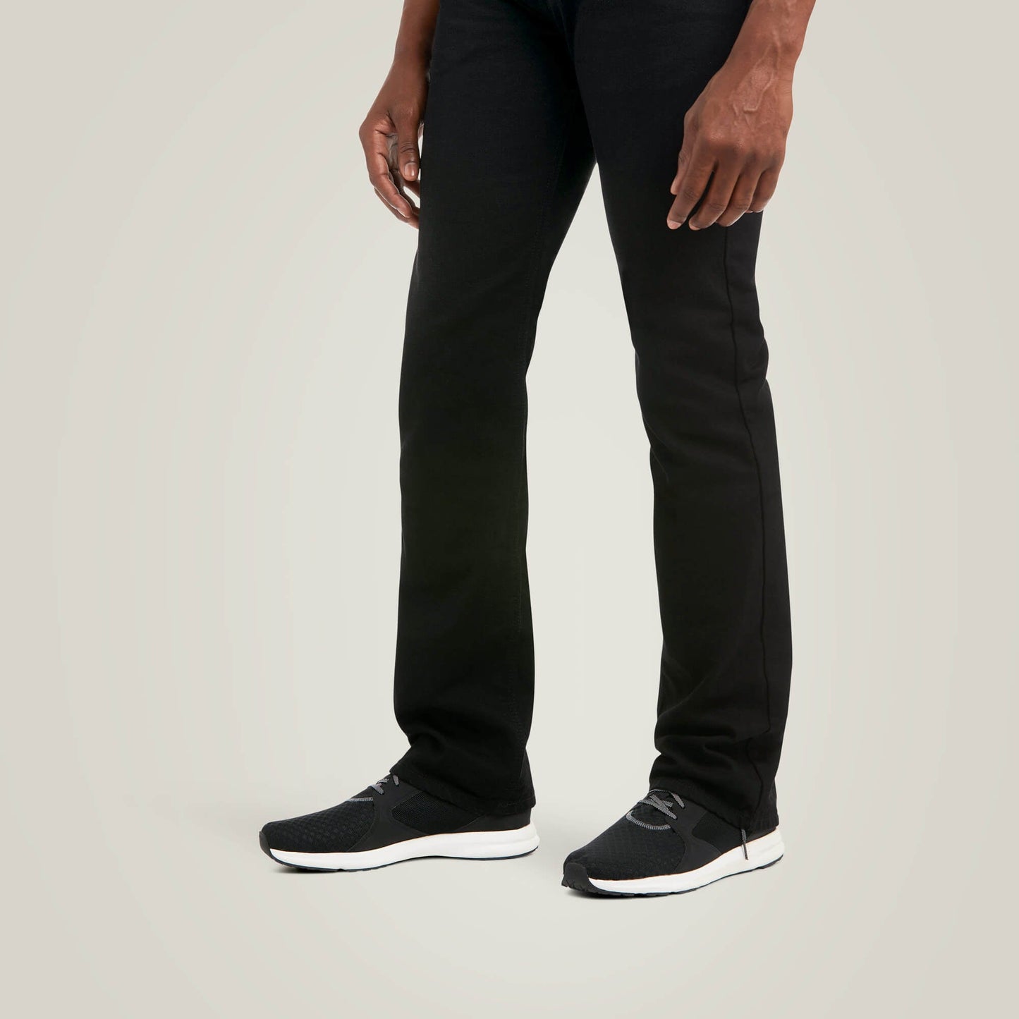 Ariat M7 Slim Legacy Straight Leg black men’s jeans rear view