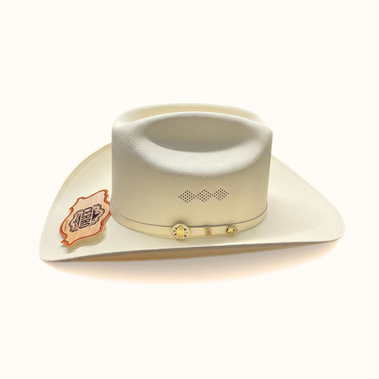 Cerro 1000X Virgen Maria White Hat Band Hat side view