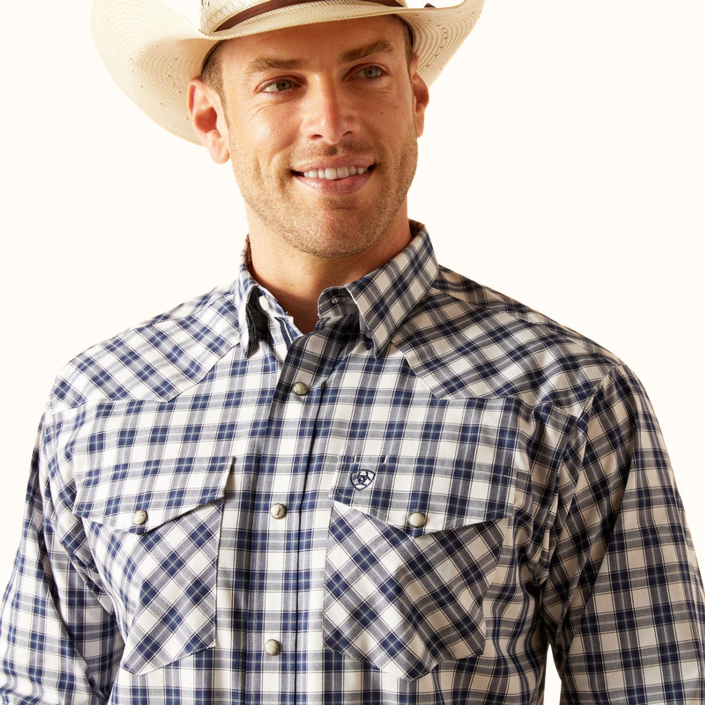 Ariat Pro Series Ezra Classic Fit Snap Western Shirt chest detail
