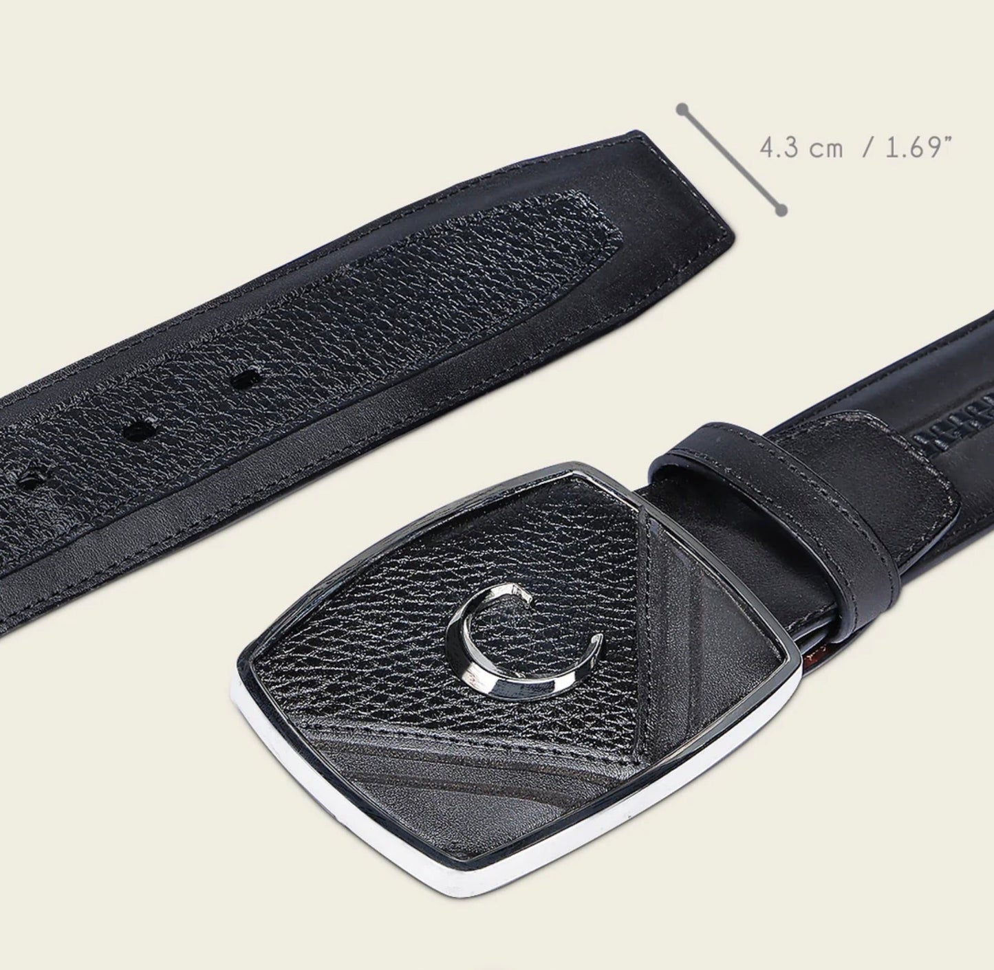 Black Deer Cowboy Belt