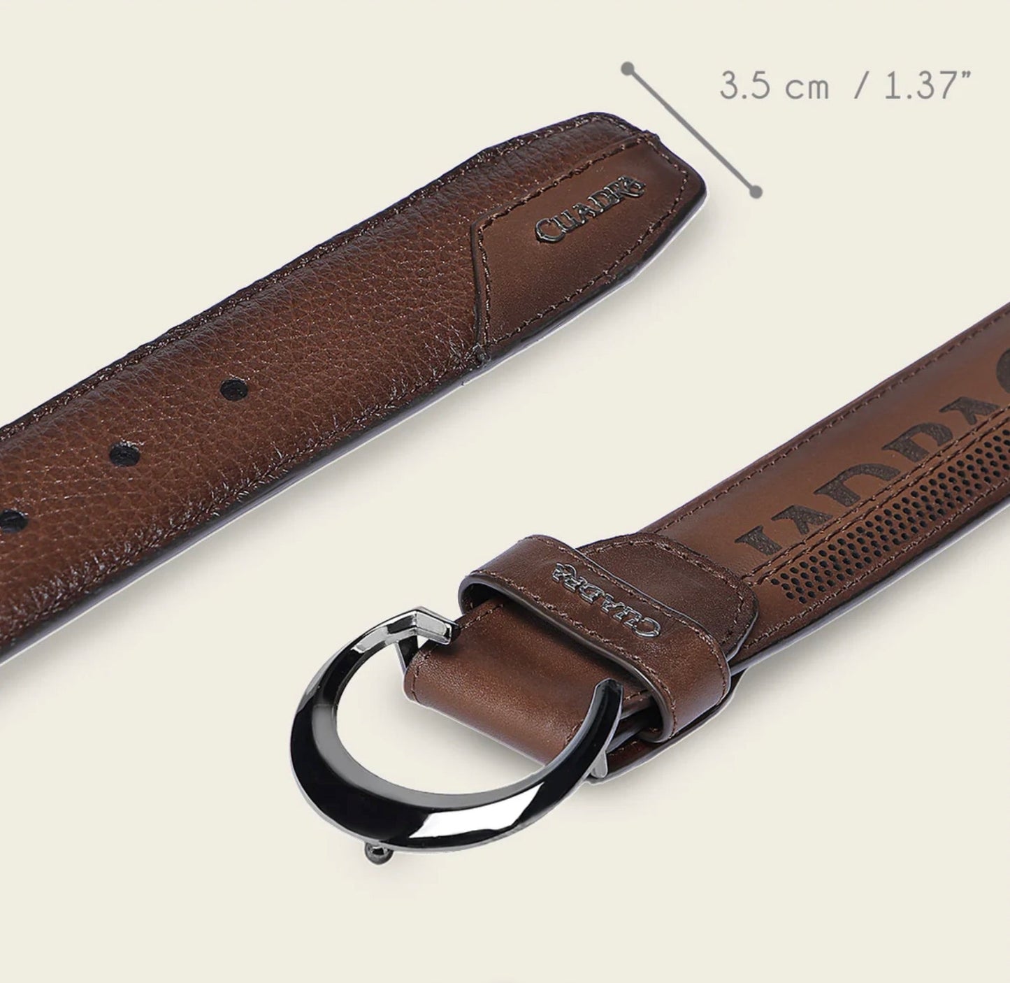 Casual Belt In Genuine Deer Leather