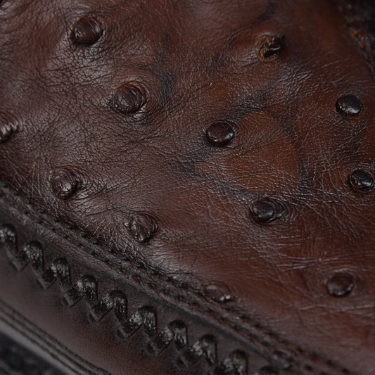Genuine Ostrich Leather Casual Boot