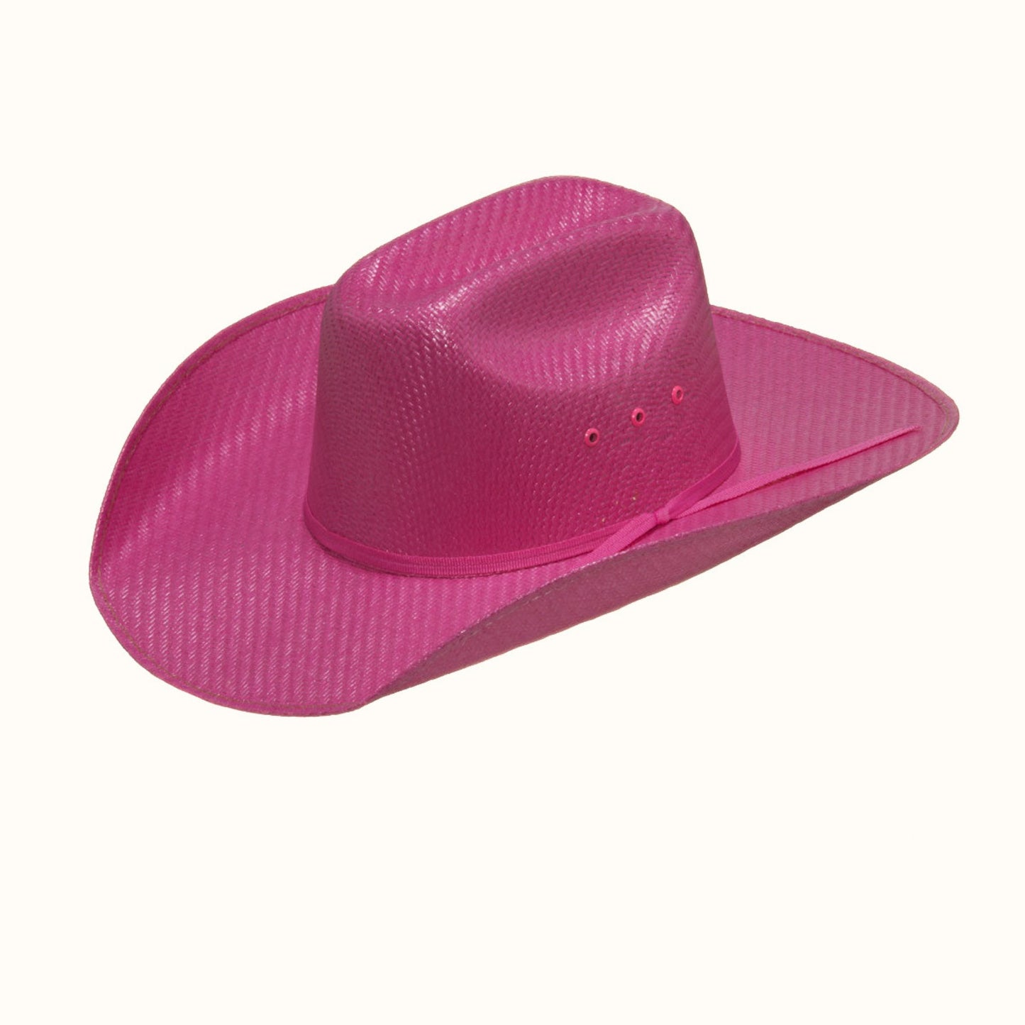 Twister Youth Western Hat in bright pink front angle view