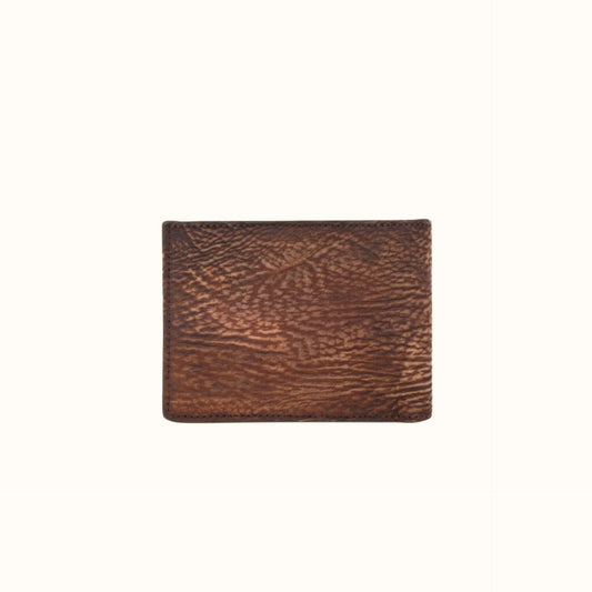 Cuadra Genuine Shark Leather Wallet back view