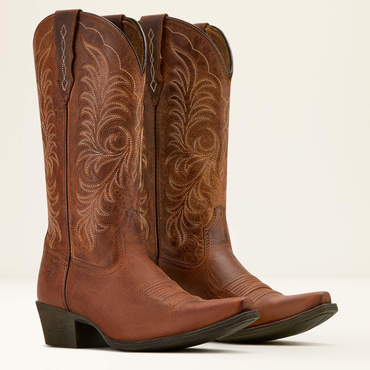 Pair of Ariat Heritage X Toe StretchFit Western Boots