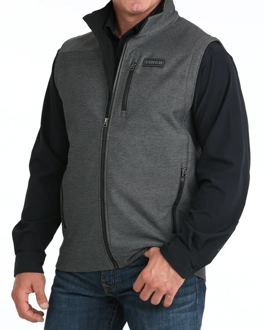 Angled front view of Cinch Men’s Bonded Vest