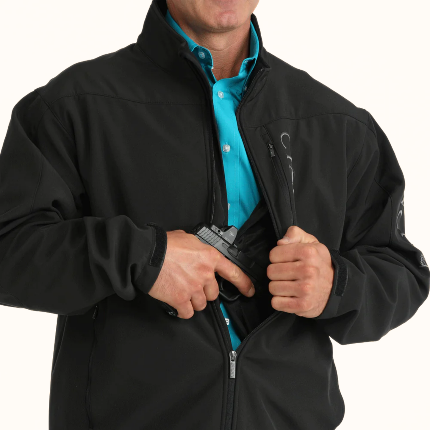 Cinch Bonded Softshell Jacket front view