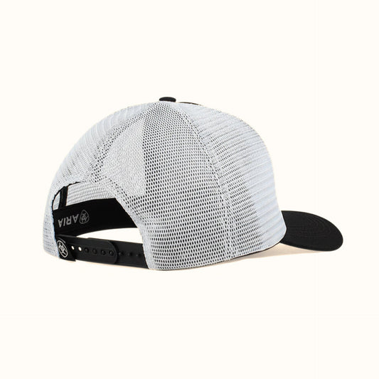 Ariat Wing Cutout Mexico Flag trucker cap back angle view
