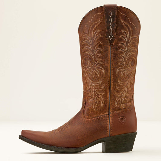 Side profile view of Ariat Heritage X Toe StretchFit Western Boot