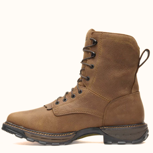 Side view of Durango Maverick XP Brown waterproof work boot