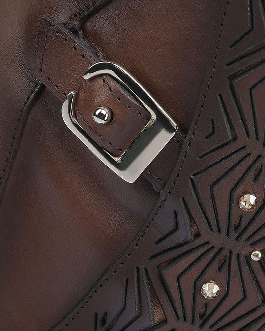 Ankle Artisan Brown Bootie
