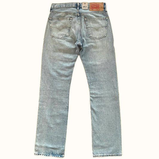 Levi’s 501 Original Distressed Patchwork Jeans back view