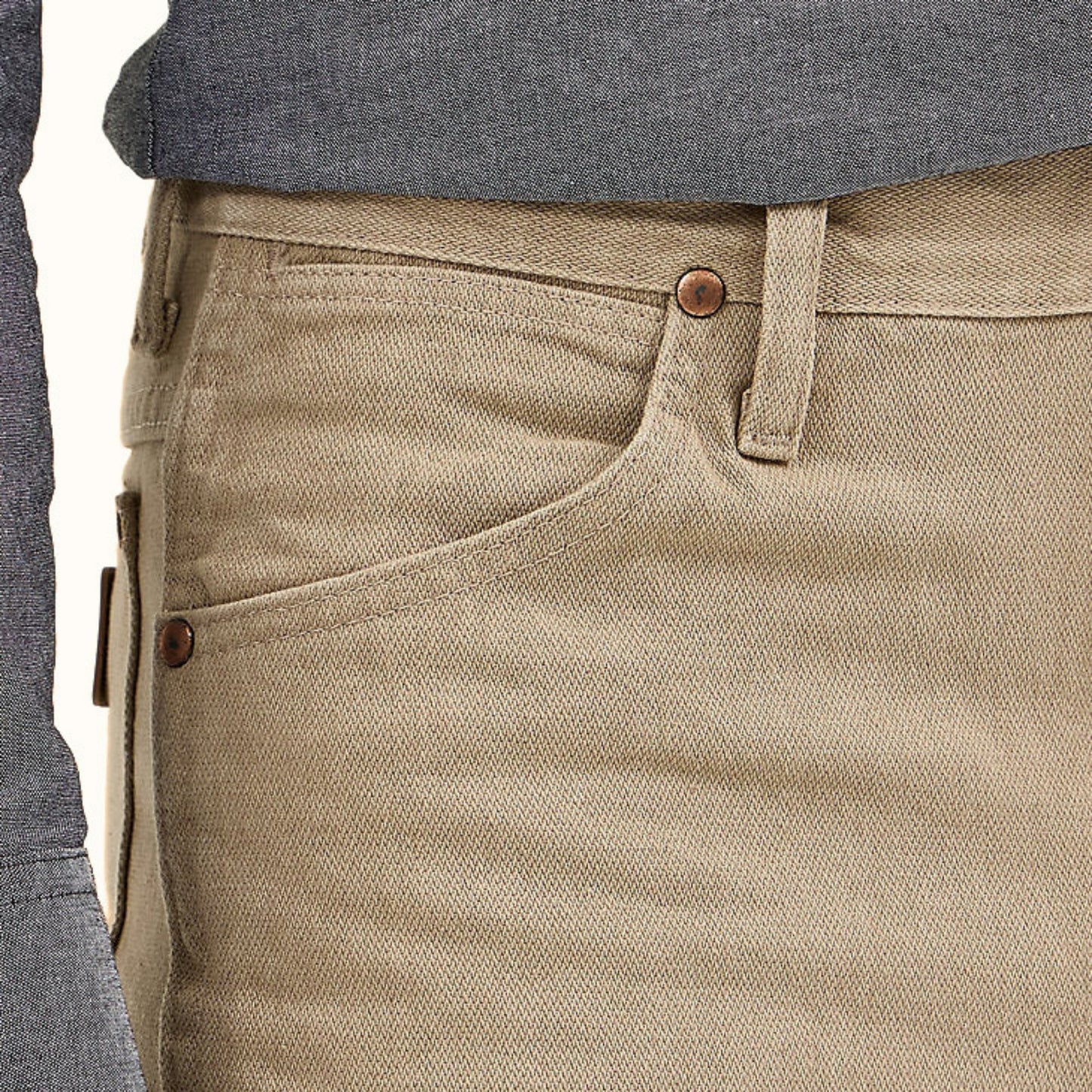 Front pocket detail on Wrangler Cowboy Cut Slim Fit Jean
