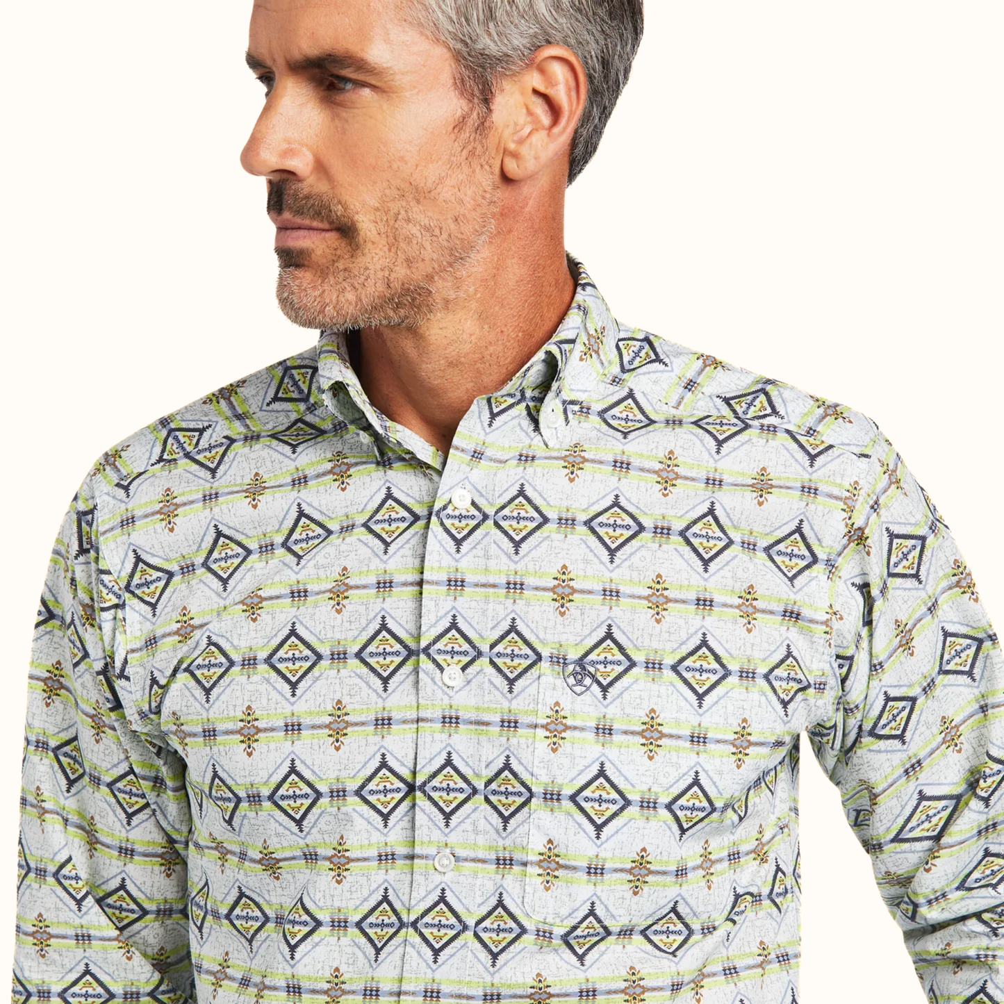 Ariat Archer Fitted Long Sleeve Shirt front view