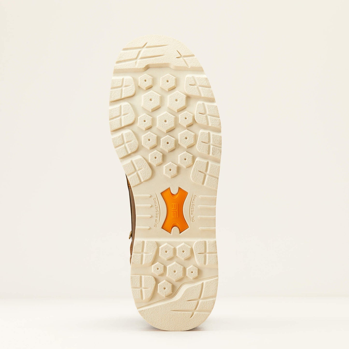 Ariat Rebar Lift 6 inch Waterproof Work Boot outsole view showing tread pattern
