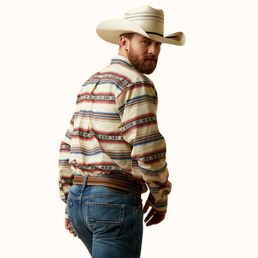 Ariat Team Darren Fitted Shirt back view
