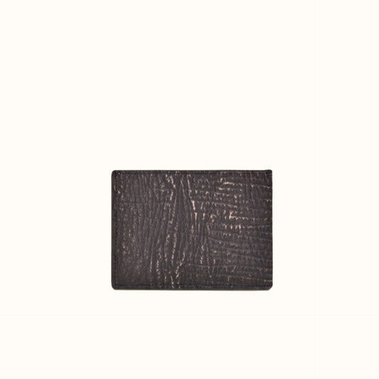 Cuadra Brown Genuine Shark Leather Bifold Wallet back view