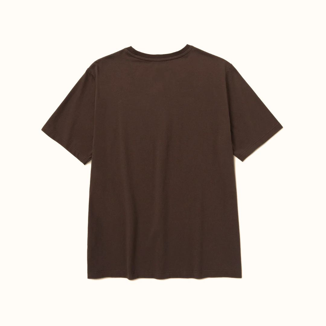 CAT Corn Graphic men’s brown T-shirt back view