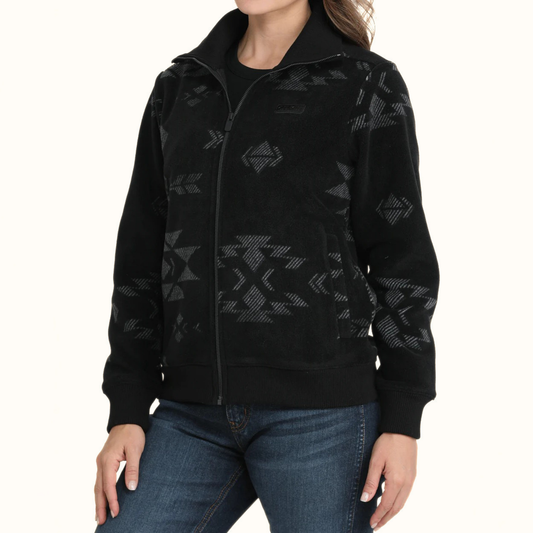 Front angled view of Cinch Full Zip Polar Fleece Jacket