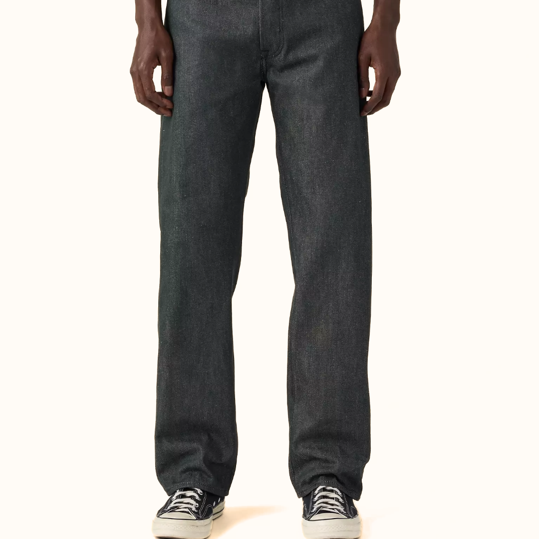 Levi’s 501 Original Shrink-to-Fit men’s raw denim jeans front view