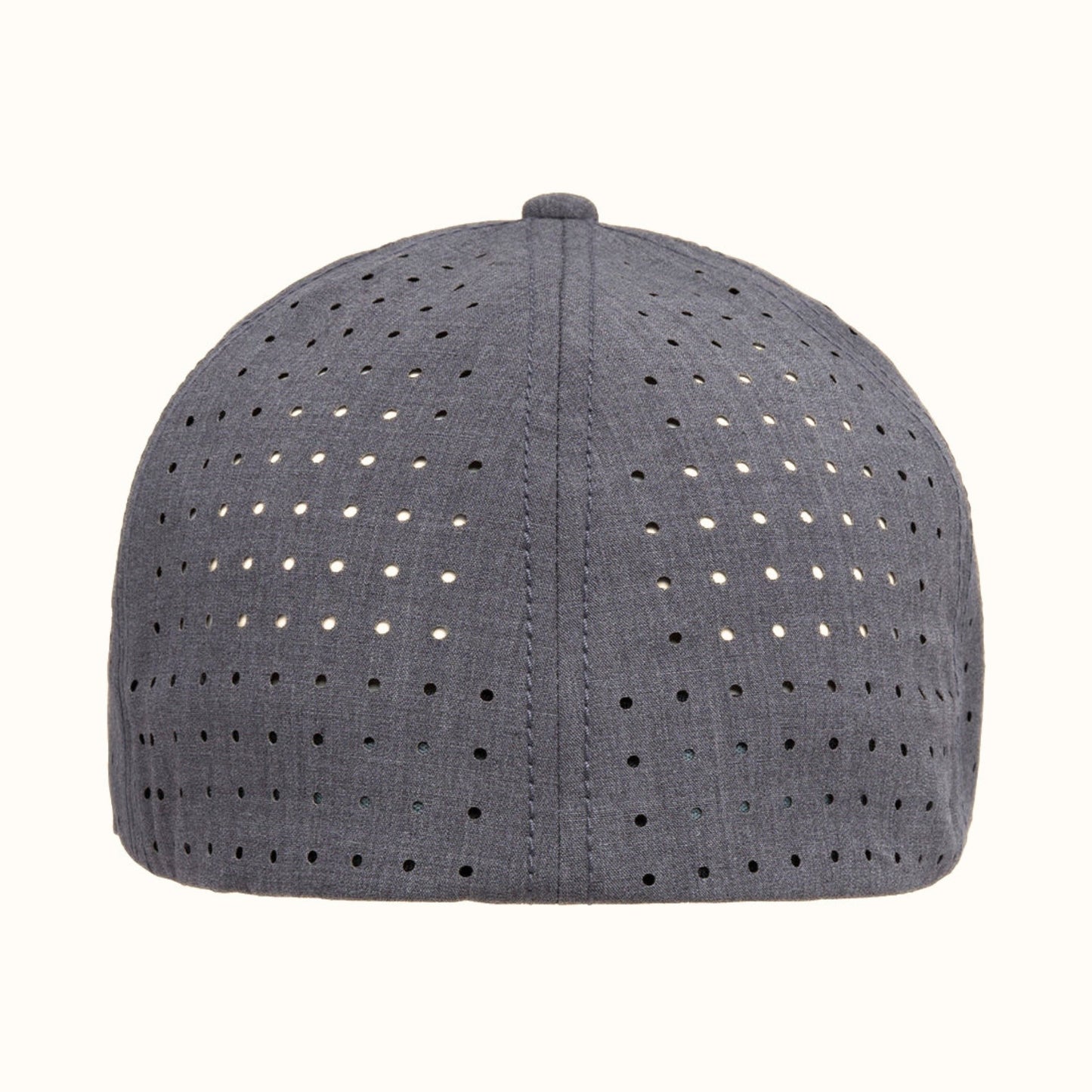 CAT gray laser mesh 7-panel hat back view