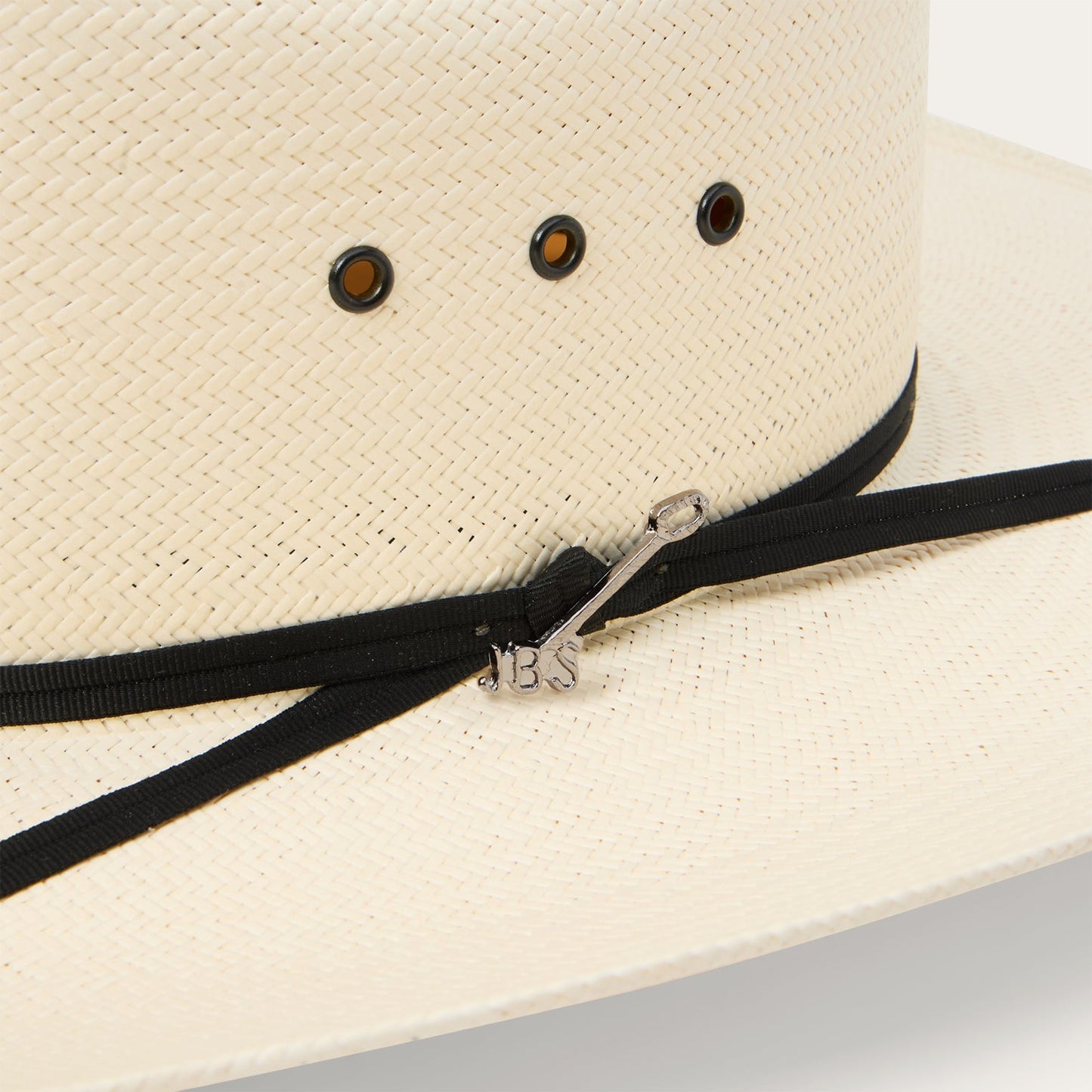 Stetson Rancher 10X 81 Straw Hat hatband detail