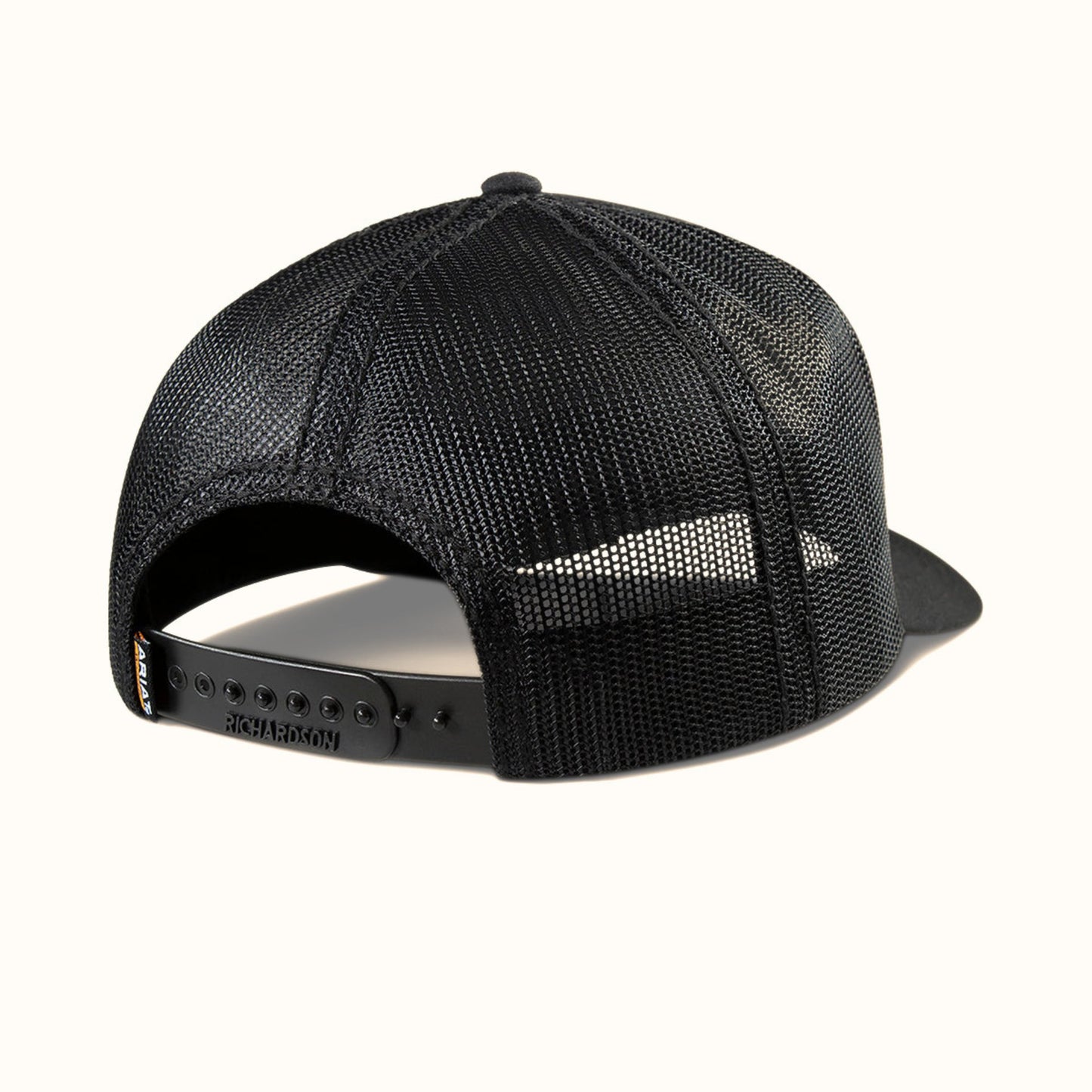 Back view of Ariat Work Richardson 112 Embroidered Black Cap with snapback closure