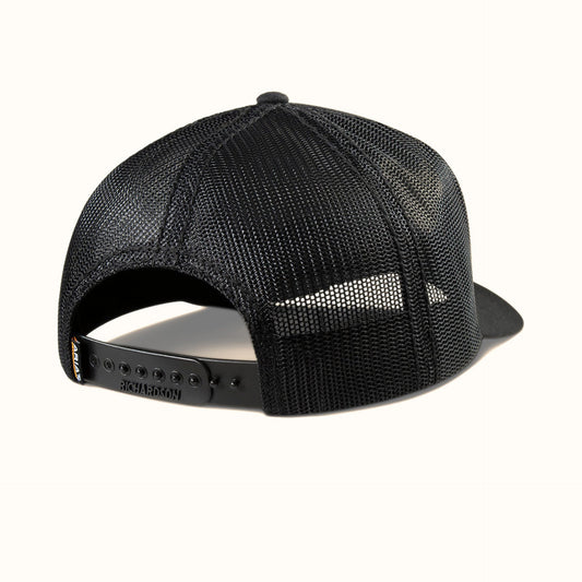 Back view of Ariat Work Richardson 112 Embroidered Black Cap with snapback closure