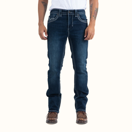 Platini Holt Slim Boot Cut Jeans front view