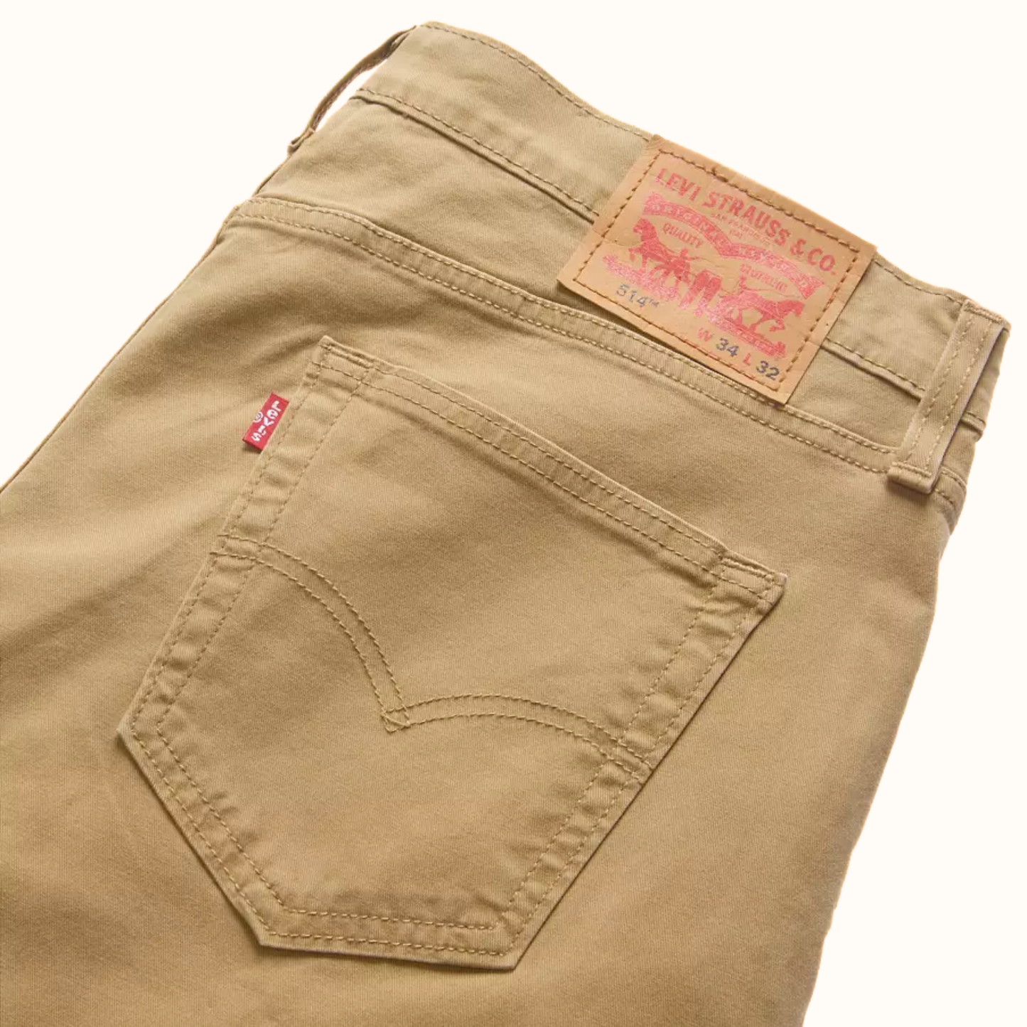 Levi’s 514™ Straight Fit Men’s Pants back pocket detail