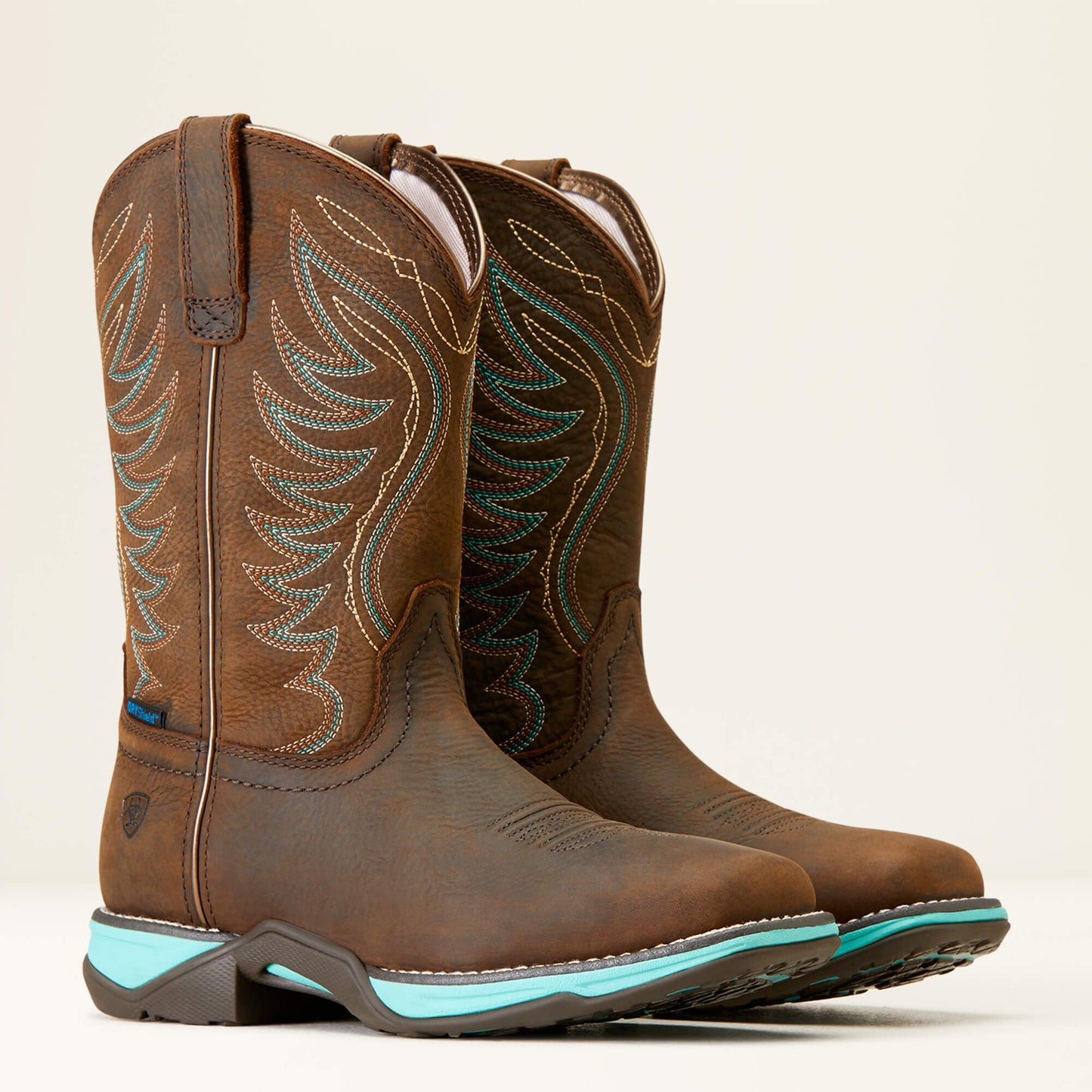 Ariat Anthem Waterproof Western Boot pair standing view