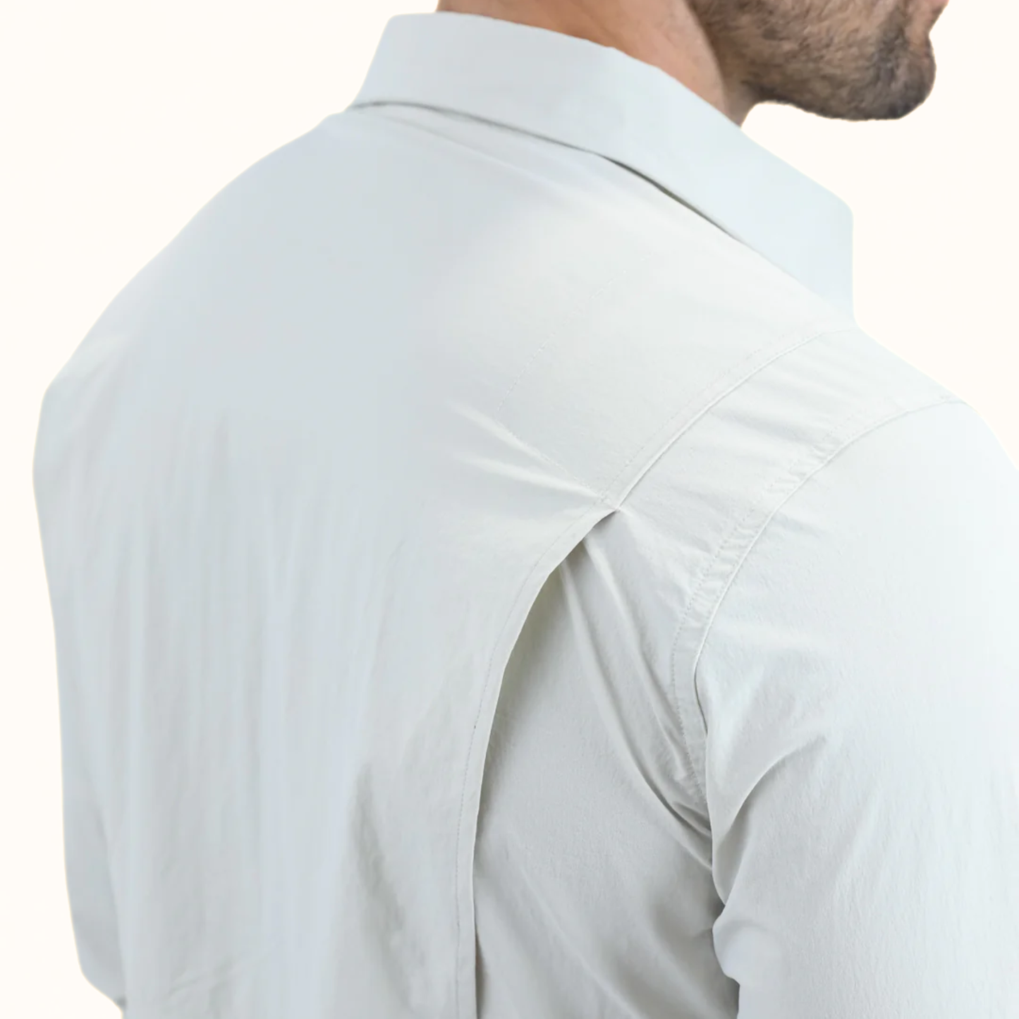 Platini Men’s Fishing Stone Long Sleeve Shirt back detail