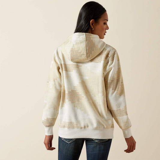 Ariat Logo 2.0 Hoodie beige back view